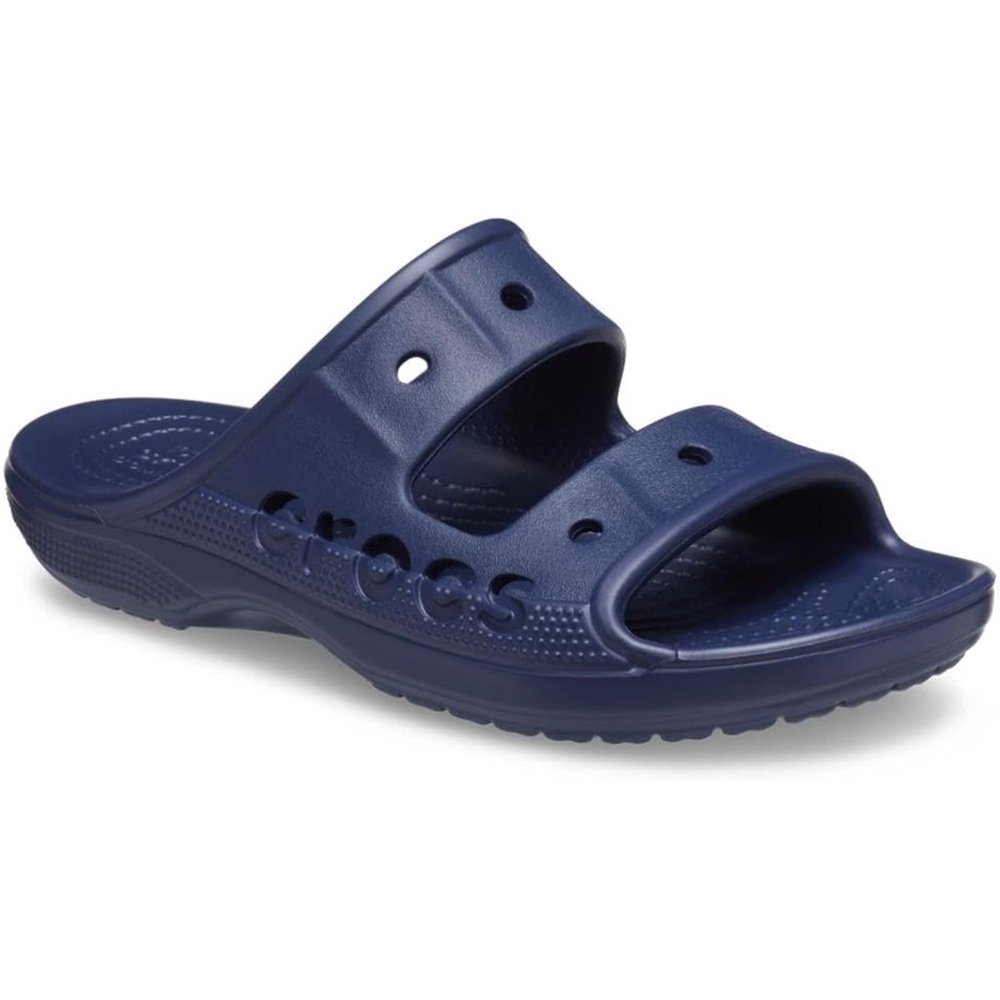 New Crocs Baya navy unisex slide sandals women’s size 7 never worn